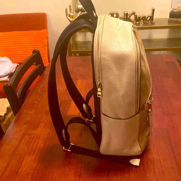 Coach Backpack (Light Khaki & Chalk)